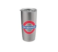 Oh Behave! Distressed Effect Stainless Steel Insulated Tumbler