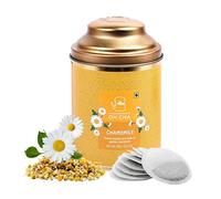 OH CHA Chamomile Herbal Tea Bags | 100% Natural Chamomile Flowers | 30 Eco-Friendly Round Tea Bags | Caffeine-Free Floral Infusion for Relaxation & Daily Wellness