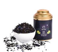 OH CHA Earl Grey Tea | 100g Loose Leaf | Assam Orthodox Black Tea with Natural Bergamot Extract & Blue Cornflower | Bold, Malty Taste with Refreshing Citrus Aroma