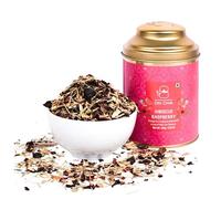 OH CHA Hibiscus Herbal Tea with Raspberry, Lemongrass, Mulethi, Orange Peel & Rose Hip | Caffeine-Free Refreshing Blend | 100g Loose Leaf Herbal Infusion