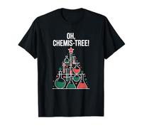 Oh Chemis-Tree Funny Science Nerd Chemistry Lovers Christmas T-Shirt