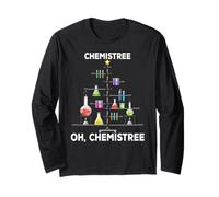 Oh Chemistree Funny Christmas Tree Pajamas Chemistry Science Long Sleeve T-Shirt