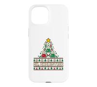 Oh Chemistree Science Teacher Ugly Christmas Sweater Style Case for iPhone 15