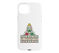 Oh Chemistree Science Teacher Ugly Christmas Sweater Style Case for iPhone 15 Plus