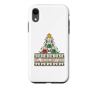 Oh Chemistree Science Teacher Ugly Christmas Sweater Style Case for iPhone XR