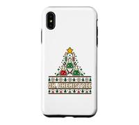 Oh Chemistree Science Teacher Ugly Christmas Sweater Style Case for iPhone XS Max