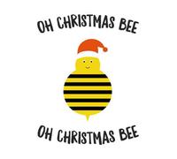 Oh Christmas Bee Oh Christmas Bee Men's Christmas T-Shirt - White - M - White