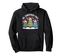 Oh Christmas Tree Cute Kawaii Santa Hat Funny Holiday Family Pullover Hoodie