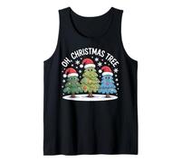Oh Christmas Tree Cute Kawaii Santa Hat Funny Holiday Family Tank Top