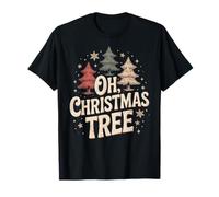 Oh Christmas Tree Star Snow Xmas Holiday Carol Theme T-Shirt
