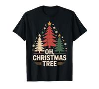 Oh Christmas Tree Star Snow Xmas Holiday Carol Theme T-Shirt