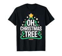 Oh Christmas Tree Star Snow Xmas Holiday Carol Theme T-Shirt