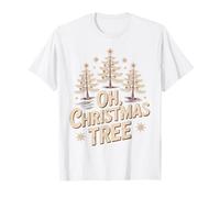 Oh Christmas Tree Star Snow Xmas Holiday Carol Theme T-Shirt