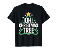 Oh Christmas Tree Star Snow Xmas Holiday Carol Theme T-Shirt