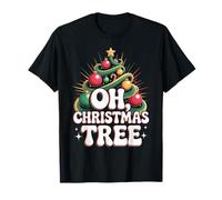 Oh Christmas Tree Star Snow Xmas Holiday Carol Theme T-Shirt