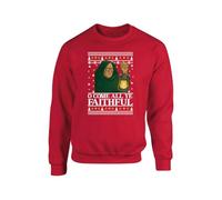 Oh Come All Ye Faithful Christmas Sweatshirt, Traitors Christmas Jumper, Retro Spooky Gift, Unisex Adults And Kids Top(S, Red)