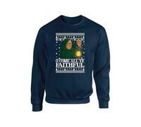 Oh Come All Ye Faithful Christmas Sweatshirt, Traitors Christmas Jumper, Retro Spooky Gift, Unisex Adults And Kids Top (Navy, 12 Years)