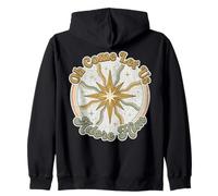 Oh Come Let Us Adore Him Christian Star Worship Design Zip Hoodie