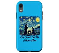 Oh Come Let Us Adore Him Nativity Night Worship Art Case for iPhone XR