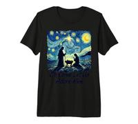 Oh Come Let Us Adore Him Nativity Night Worship Art Premium T-Shirt