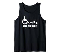 Oh Crap Wheelchair Birthday Handicap Disability Funny Tank Top