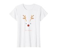 Oh Dear!, Christmas, Deer, new Year, Happy, Fun, Red Horn Value Graphic T-Shirt, Women, White, L