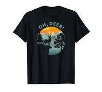 Oh Deer Antlers Retro Vintage Dear Deer Pun T-Shirt