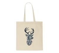 Oh deer head shape [BCX] tote style shopping bag - natural