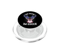 Oh Deer Im Queer Genderfluid Pride PopSockets PopGrip for MagSafe
