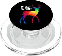 Oh Deer I'm Queer I LGBT Rainbow I Gay Pride PopSockets PopGrip for MagSafe