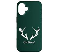 Oh Deer! Rustic Antler Humor Design Case for iPhone 16