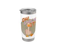Oh! Duck It! Funny Autocorrect Joke Middle Finger Stainless Steel Insulated Tumbler