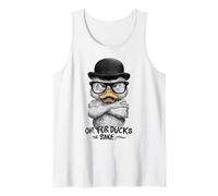 Oh for Ducks Sake Funny Angry Duck Pun Humor Tank Top