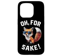 Oh For Fox Sake Sarcastic Pun Joke Funny Punny Fox Case for iPhone 15 Pro
