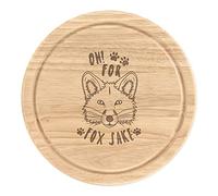 Oh for Fox Sake Wooden Chopping Cheese Board Round 25cm