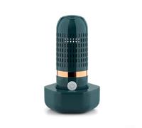 OH- for ion Fruit Veg Purifier Cleaner Capsule Shape ABS Food Washer Machine for Meat Seafood Portable Veggie Cleaner Device Green Yellow Color Compact 16.2cm Fruit Purifier for Kitchen Sink Use(1)