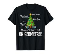 Oh Geometree Merry Christmas Mathematics Calculating Learning T-Shirt