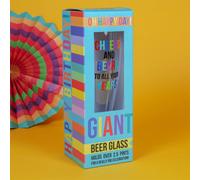 Oh Happy Day! Giant Beer Glass - Cheers