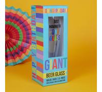 Oh Happy Day! Giant Beer Glass - One Glass