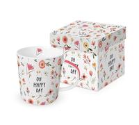 Oh Happy Day Porcelain Mug with Handle in Gift Box PPD