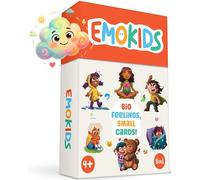Oh Happy Games - EmoKids - Emotions Card Game for Children Ages 4-10 - 56 Double-Sided Cards + 8 Game Modes - Montessori Feelings & Emotional Intelligence - Educational Gift