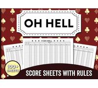 Oh Hell Score Sheets with Rules: Track Scores and Learn the Rules - Perfect for Game Nights!