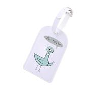 Oh Hello Pigeon Gift Early Education Enlightenment Book Inspired Gift Educator Appreciation Luggage Tag, Hello Pigeon