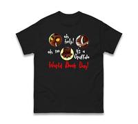 Oh Help Oh No It's A Wonderful World Book Day 2025 T-Shirt, Boys Girls Funny Costume Love Reading Book Story Gift Unisex Kids Adults Top (Black, XL)