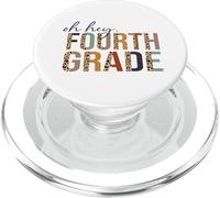 Oh Hey Fourth Grade Back to School Leopard For Teachers PopSockets PopGrip for MagSafe