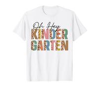 Oh Hey Kindergarten Leopard Back to School Teacher Students Value Graphic T-Shirt