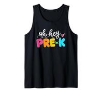 Oh Hey Pre-K Colorful Preschool Back to School Tank Top