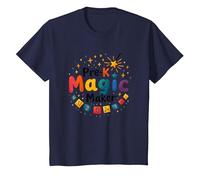 Oh Hey Pre-K Magic Maker - Colorful Teacher Gift T-Shirt, Kids, Navy, 8 Years