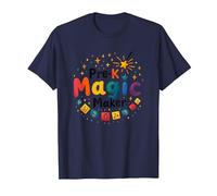 Oh Hey Pre-K Magic Maker - Colorful Teacher Gift T-Shirt, Men, Navy, 4XL