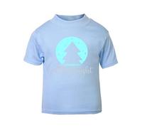 Oh holy Night Style 1 Snow Globe Short Sleeve Cotton Toddler t Shirt, 3-4 Years, Pastel Blue